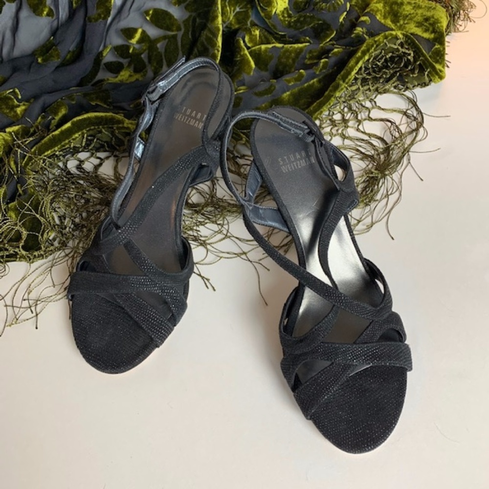 Stuart Weitzman // Black Slingback Heels